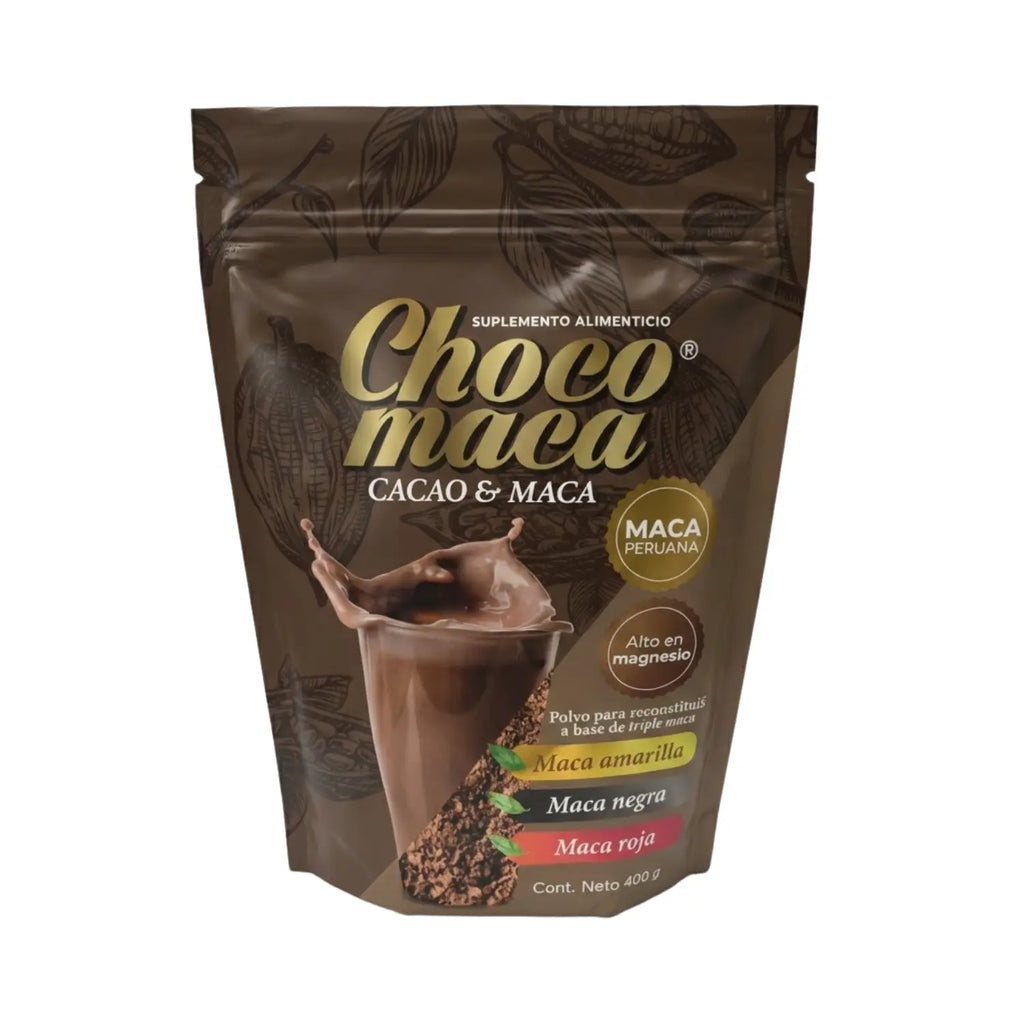Polvo Choco Maca; 400grs, Naturistas Unión.