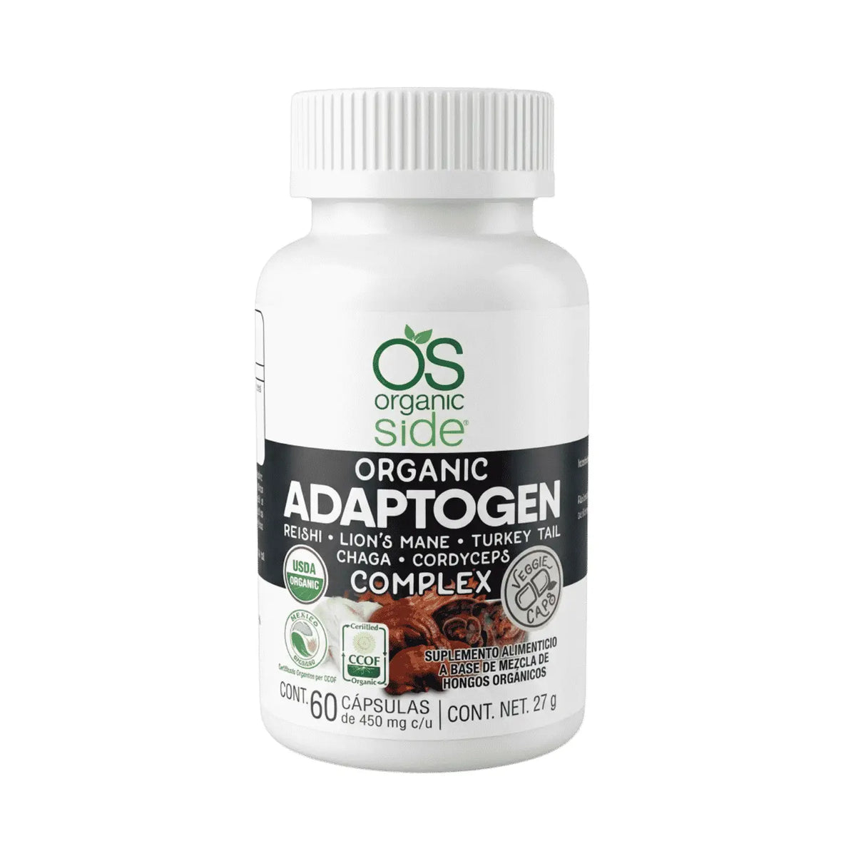 Adaptogen Complex; 60 Capsulas, Organic Side ( Adaptogenos).