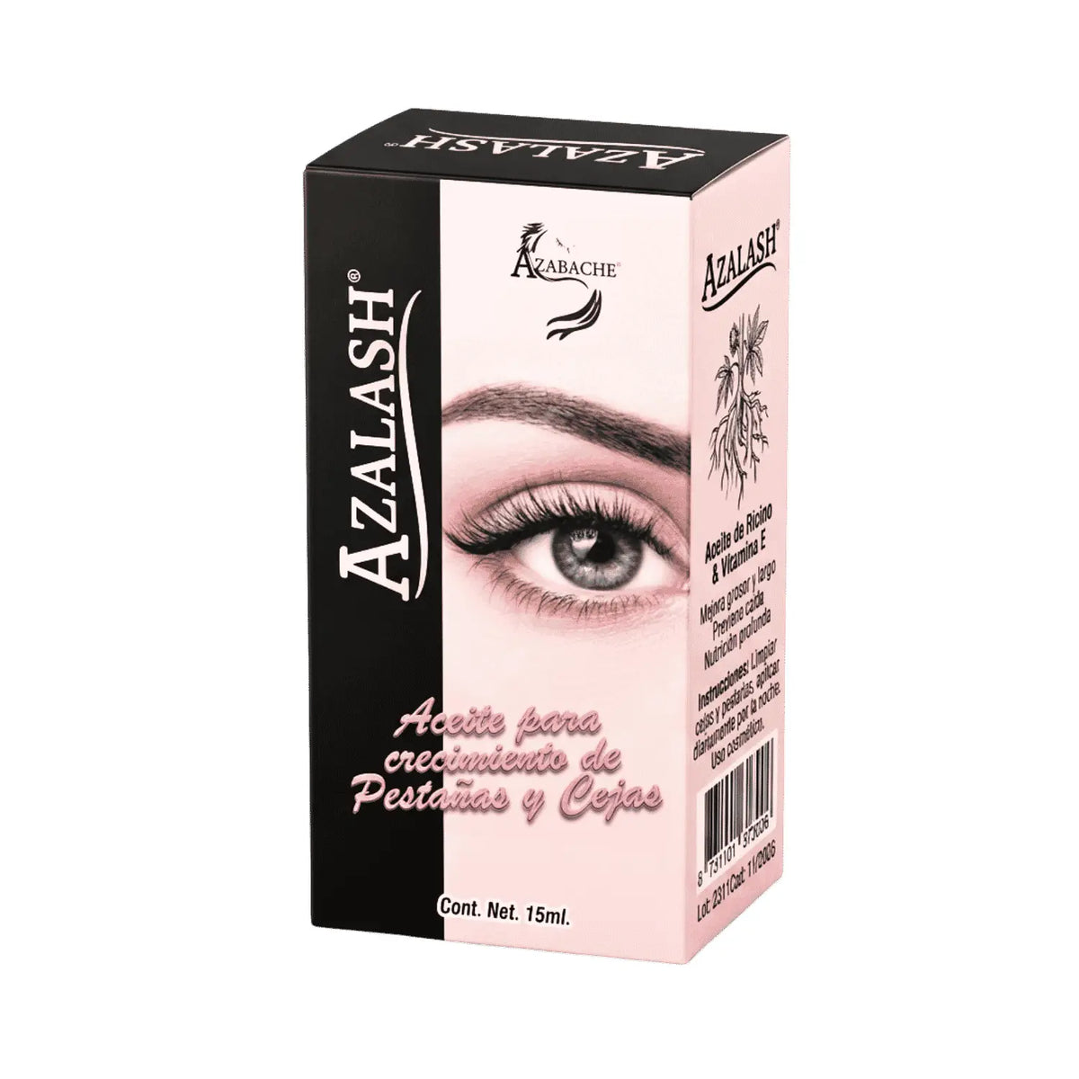 Azalash aceite para pestañas; 15ml, Azabache.
