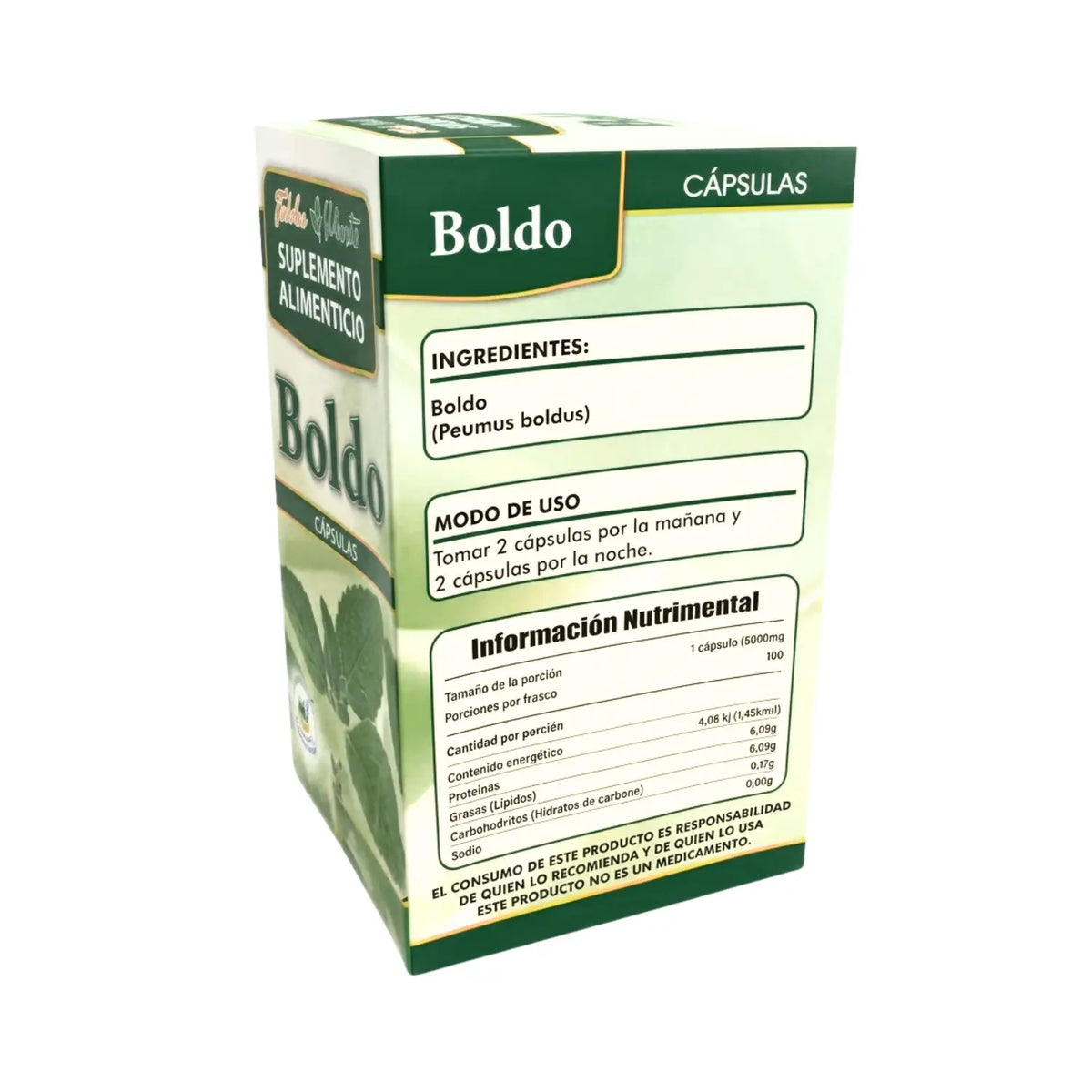 Boldo; 100 caps; Golden Plants