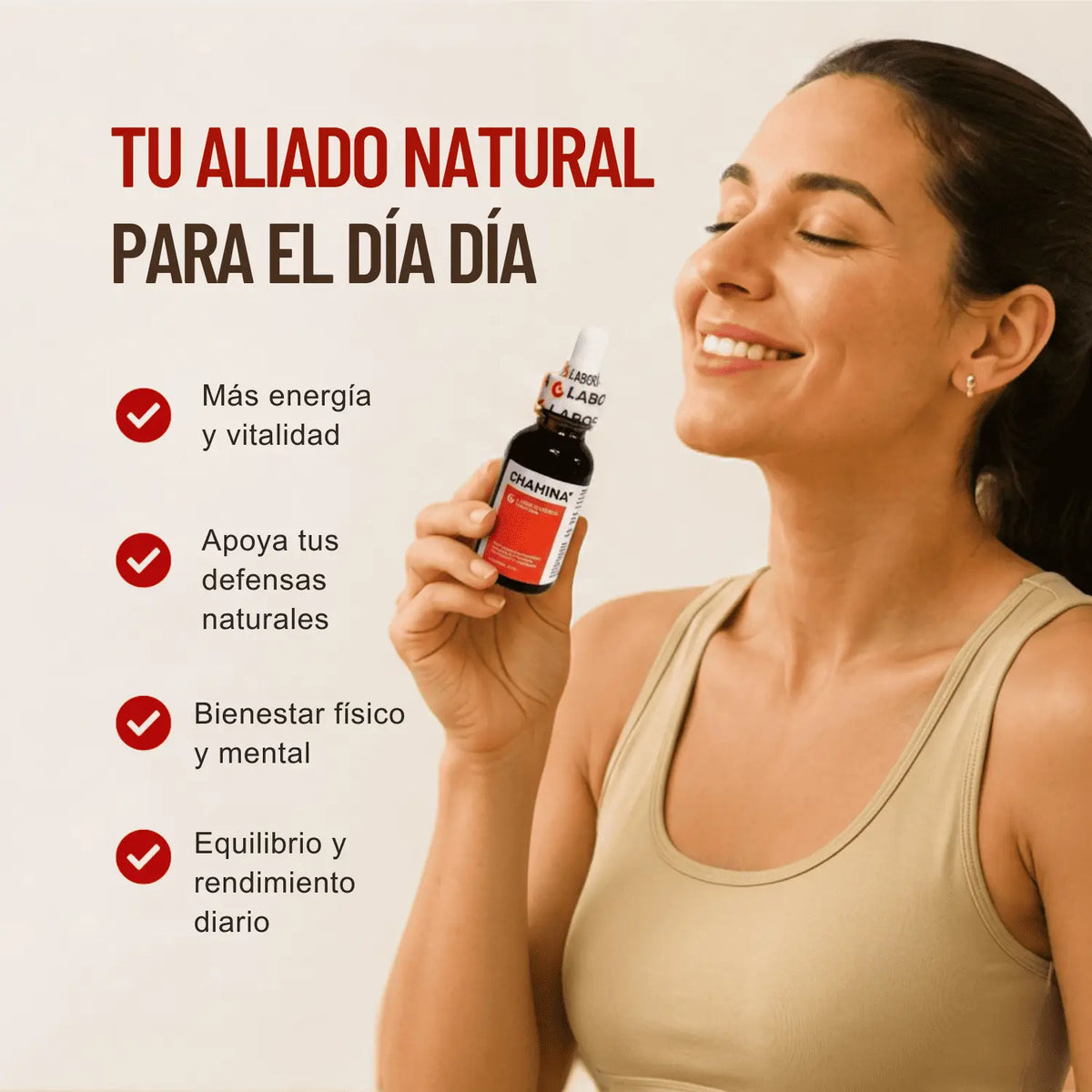 Gotas Chahina Frasco de Vidrio ; 30ml , Orizaba.