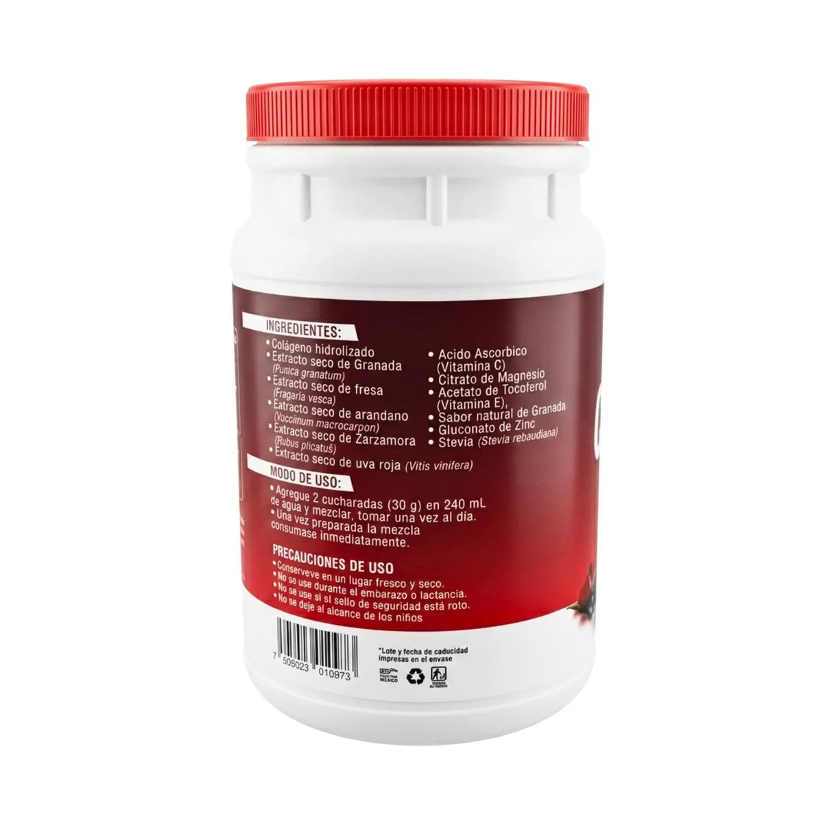 Colageno Frutos Rojos; 1.100gr, Bioc.
