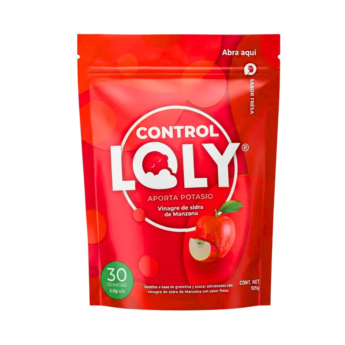 Control Loly vinagre de manzana; 30 Gomitas; Lolly Vit