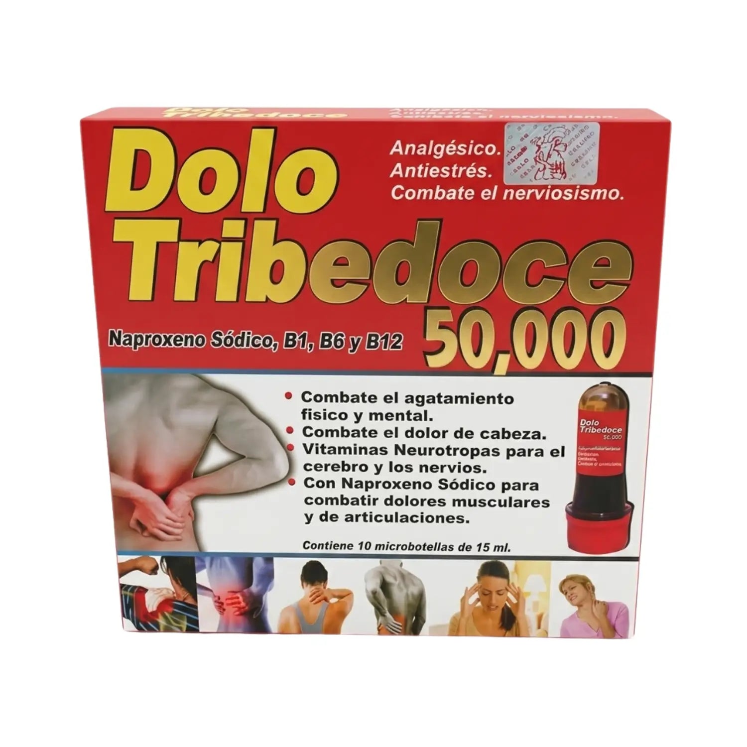 Dolo Tribedoce 50 000; 10 Microbotellas de 15 ml.