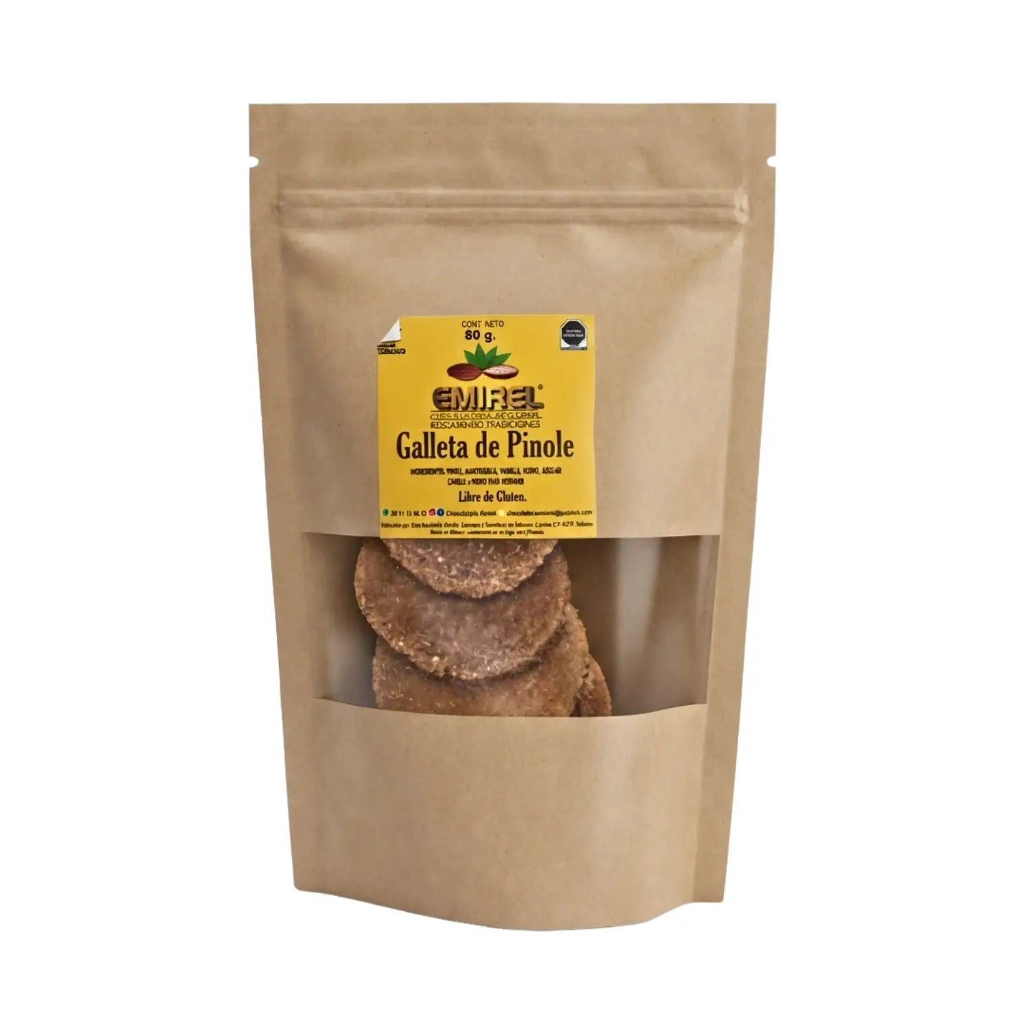 Galleta de Pinole; 80 gr; Emirel