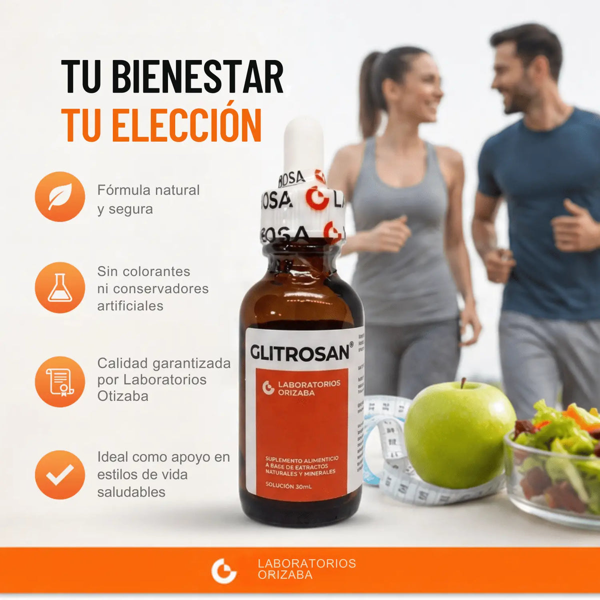 Gotas Glitrosan; 30ml, Orizaba.
