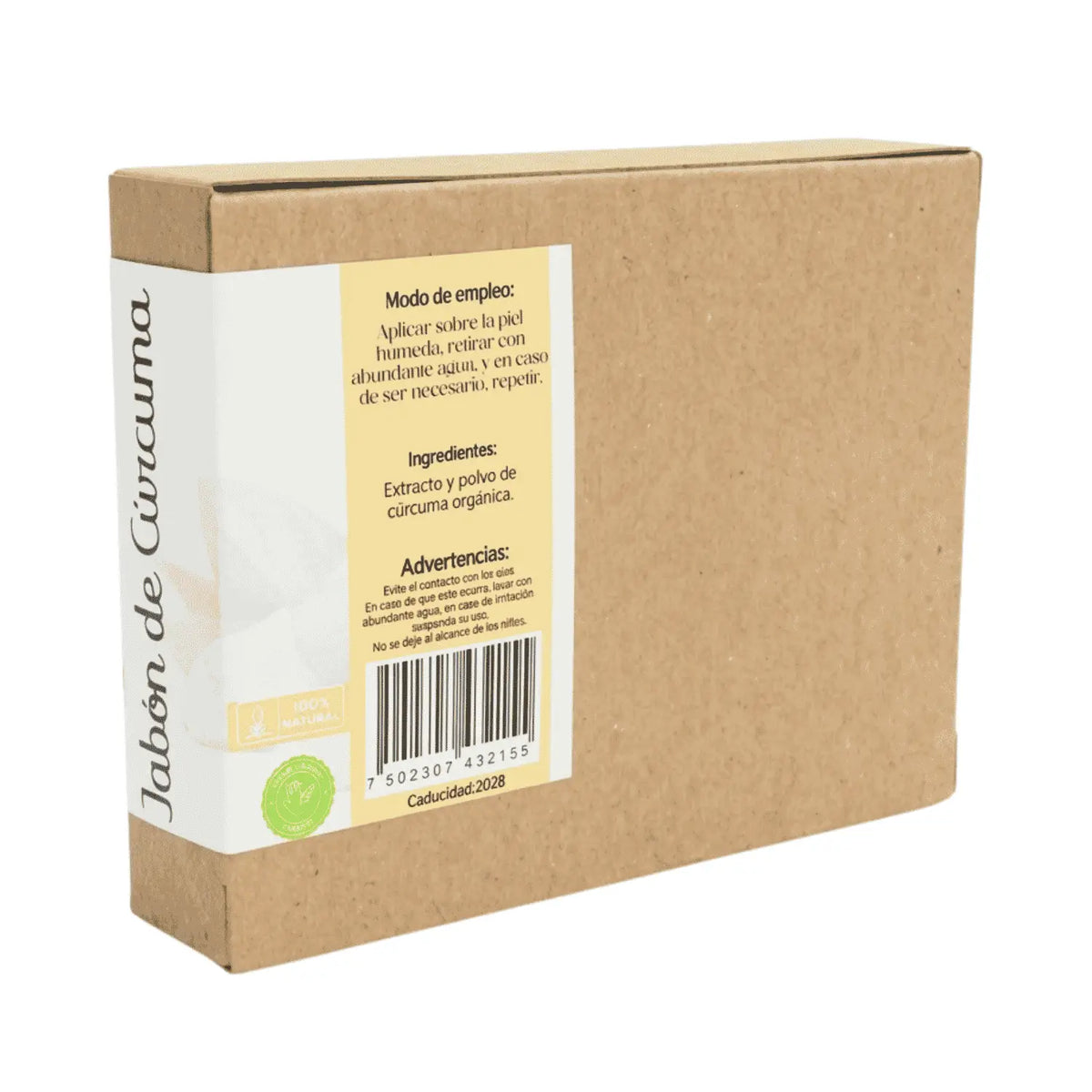 Jabón de Cúrcuma; 100gr, Natural U.