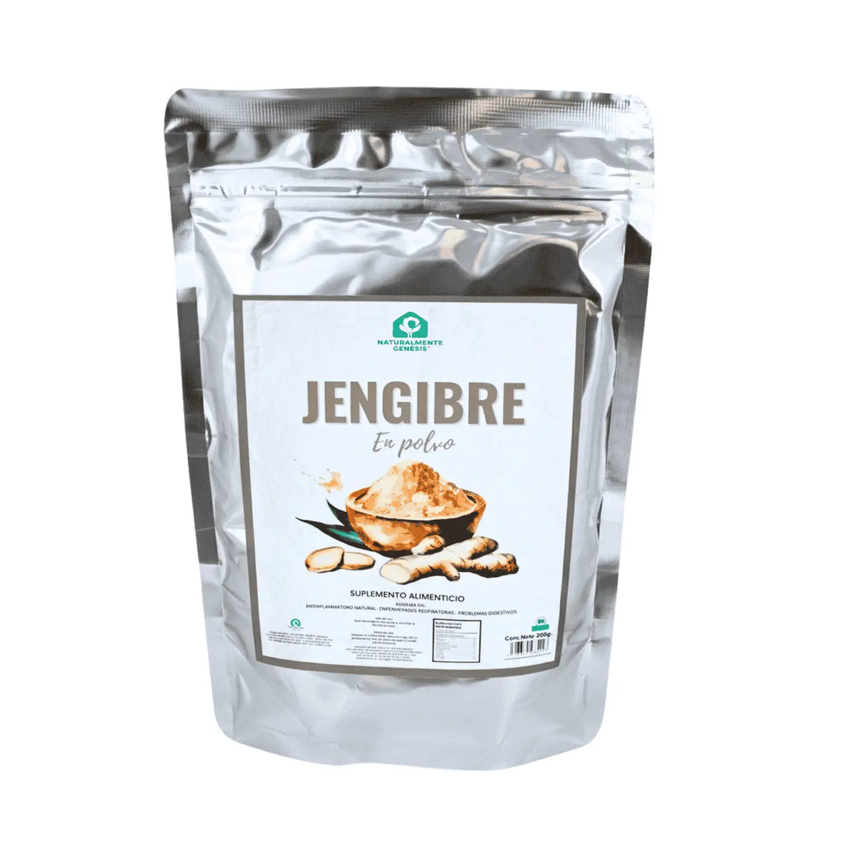 Jengibre en Polvo; 200grs, NG.