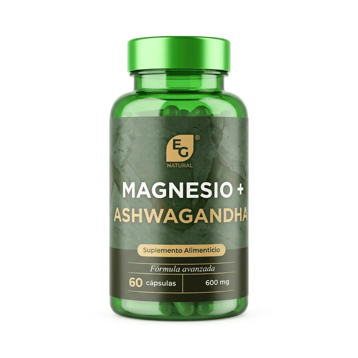 Magnesio + ashwagandha ; 60 cápsulas, EG Natural