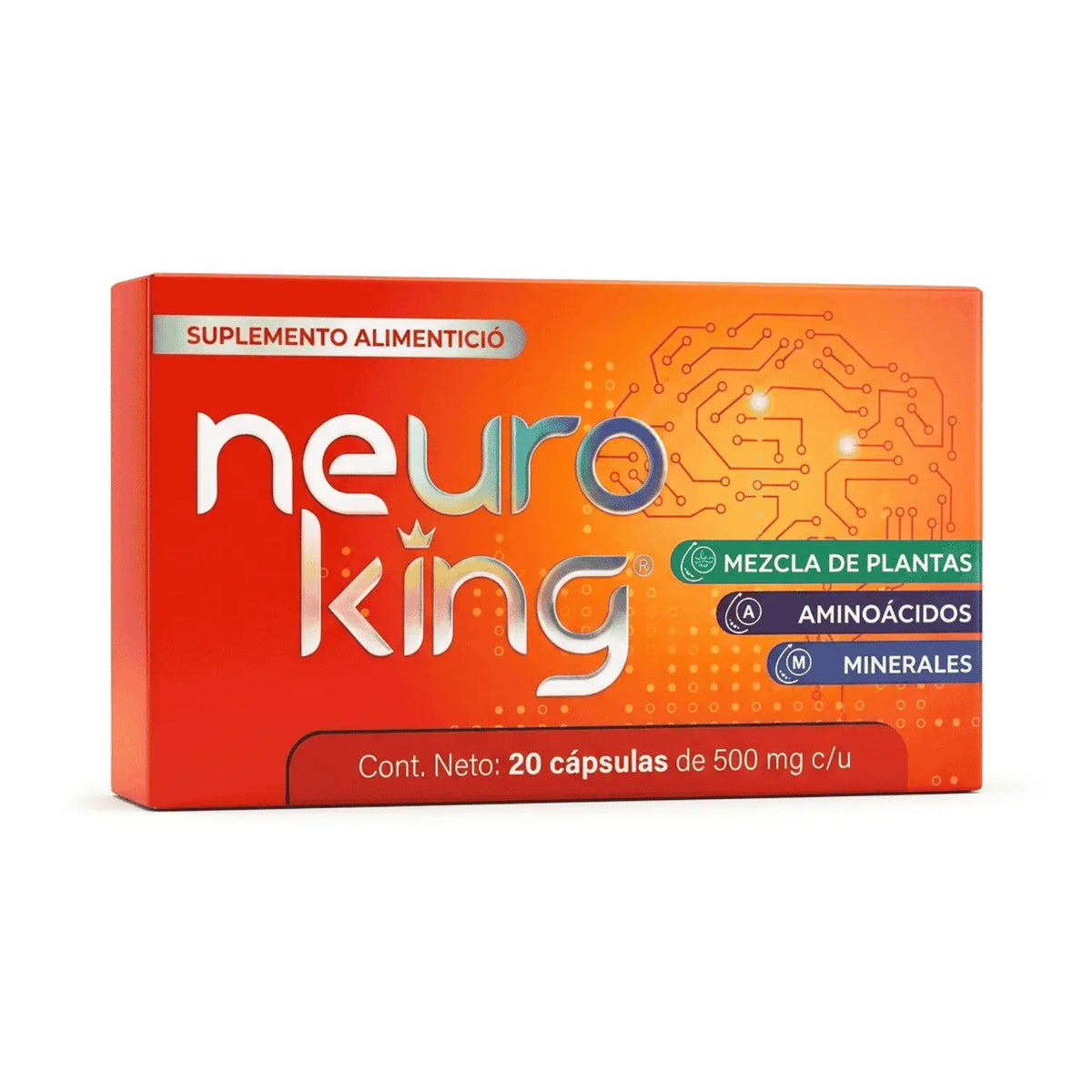 Neuro king ; 20 cápsulas.