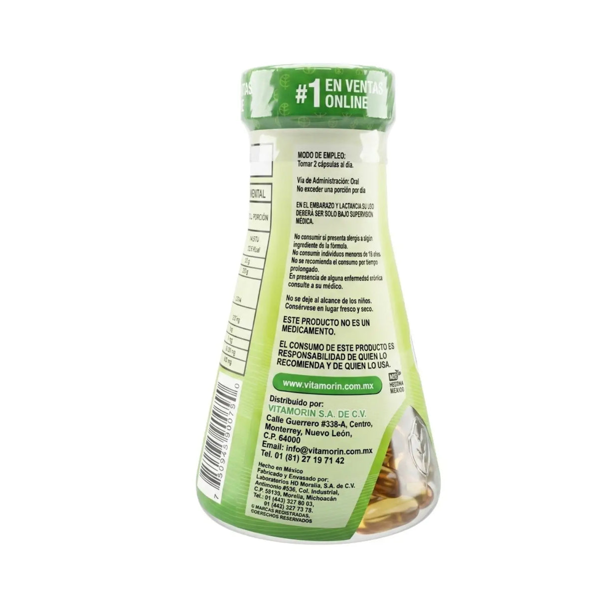 Oregano; 60 Capsulas de 1200mg; Vitamorin Laboratorios.