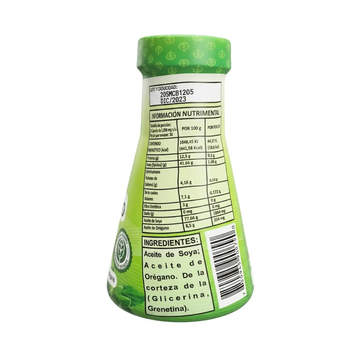 Oregano; 60 Capsulas de 1200mg; Vitamorin Laboratorios.