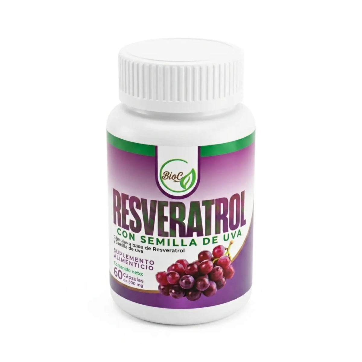 Resveratrol C/ Semilla de Uva; 60 Capsulas, Bio C.