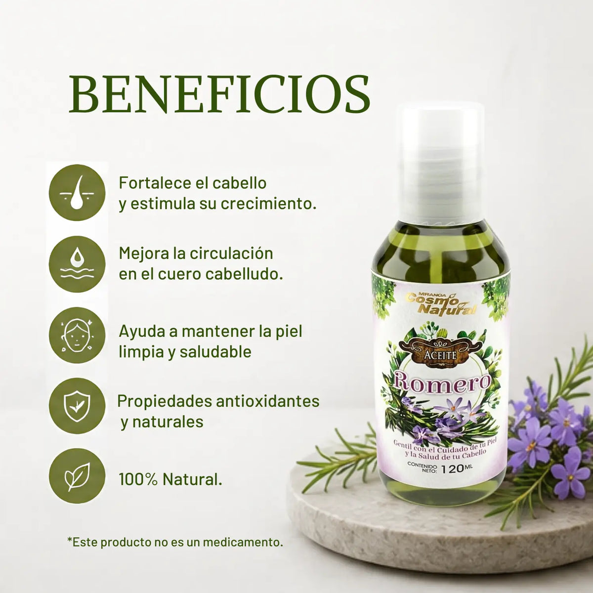 Aceite de Romero | Aceite Corporal y Capilar