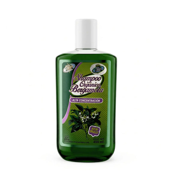 Shampoo Orgánico Bergamota;450ml (Alta concentración), Natura Life.