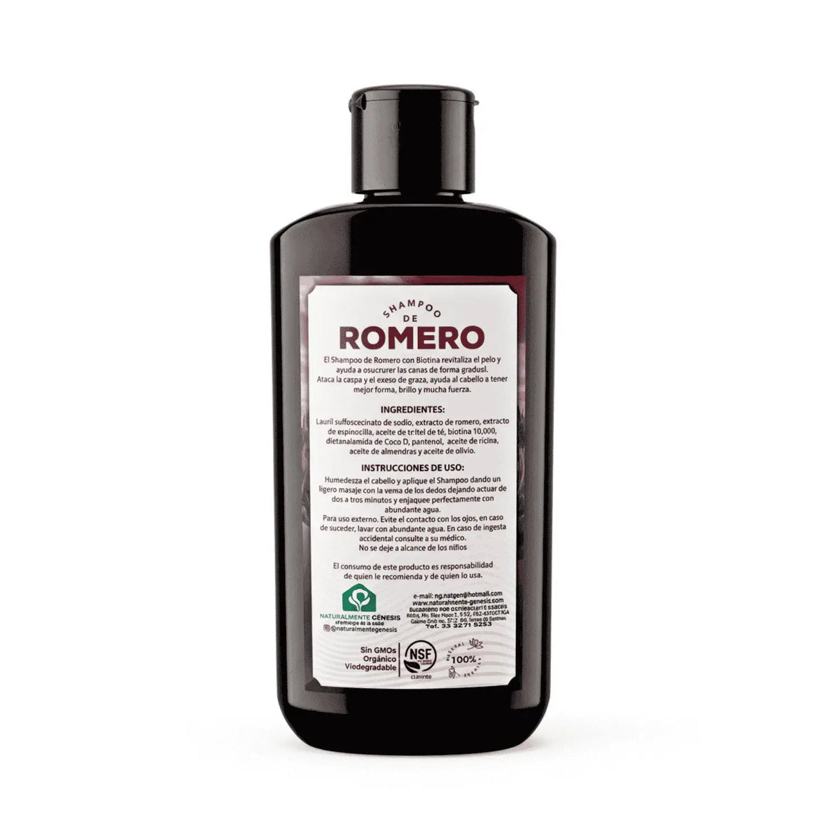Shampoo Romero Biotina; 500ml, NG.