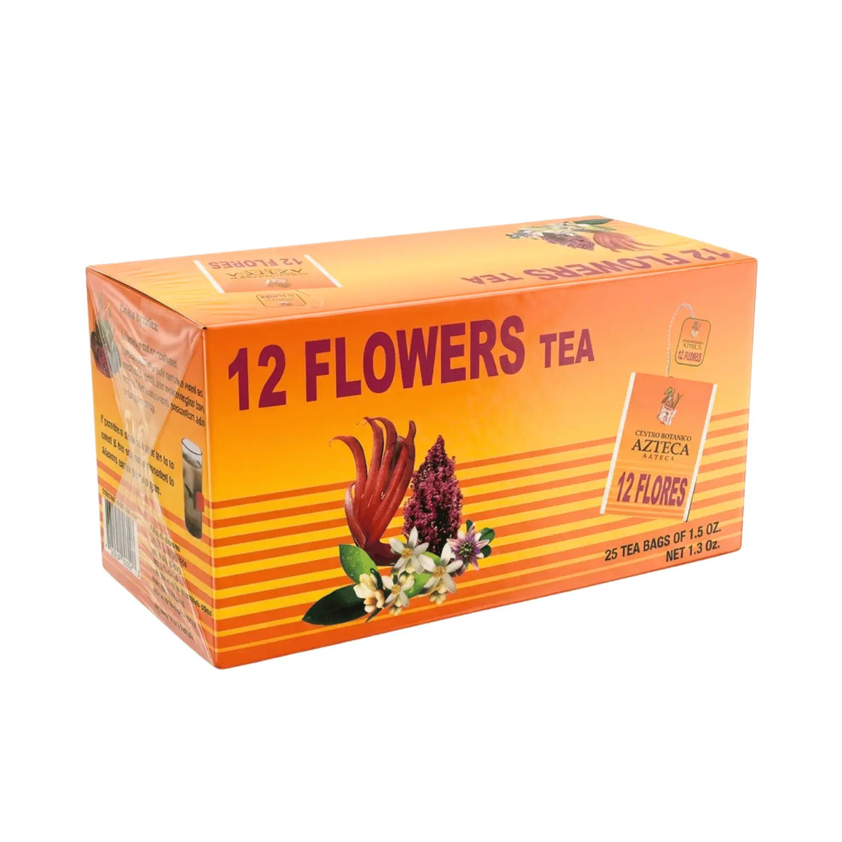 Té 12 Flores; 25 sobres de 1.5g; Azteca