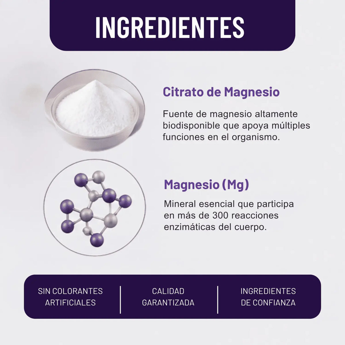 Citrato de Magnesio;100 Tabletas, Ultra Soya.