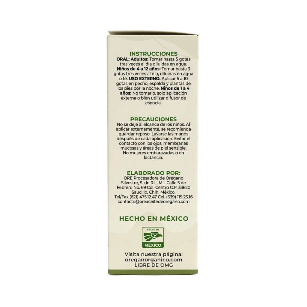 Aceite de orégano y coco; 30ml, Ore.