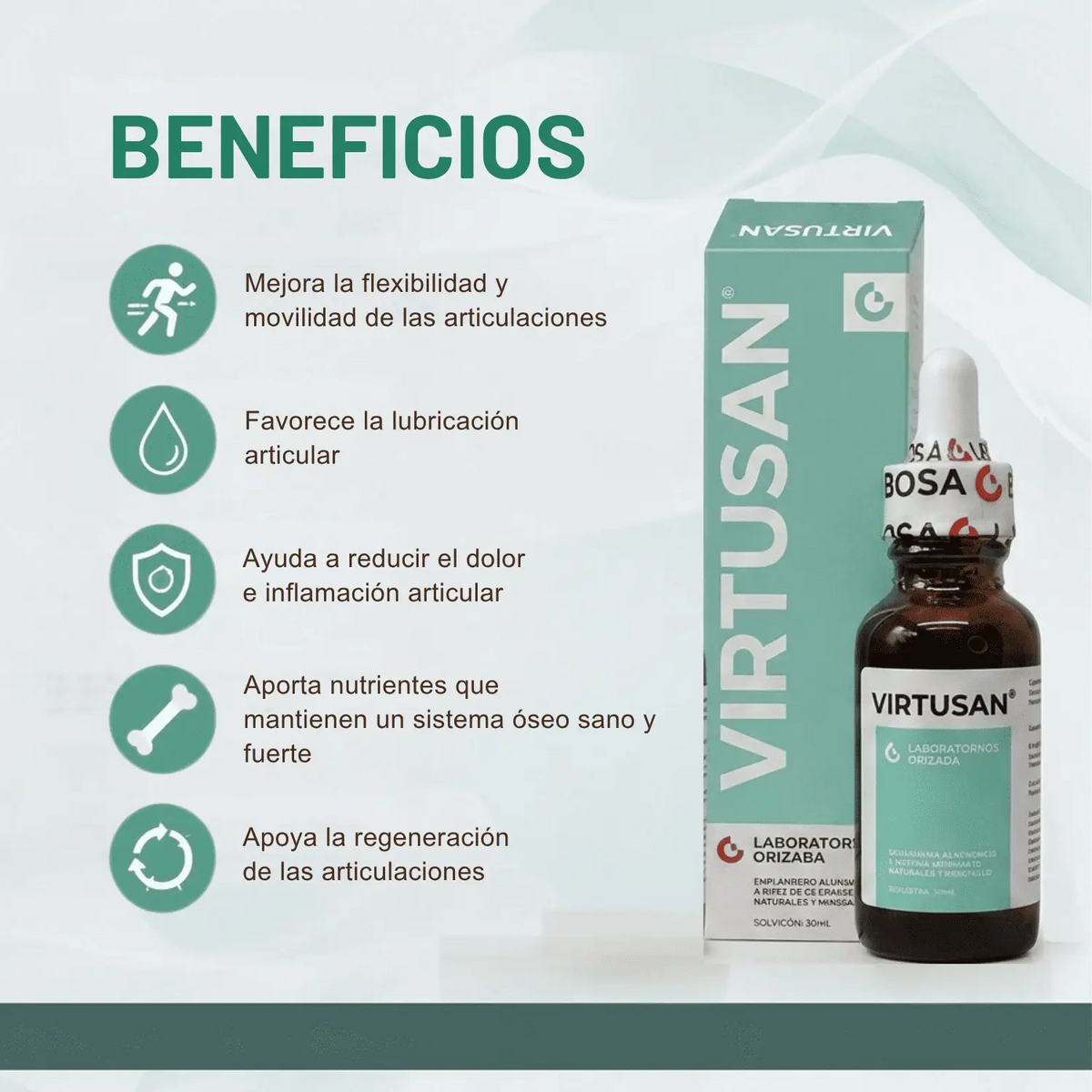 Virtusan; 30ml Gotas, Orizaba.
