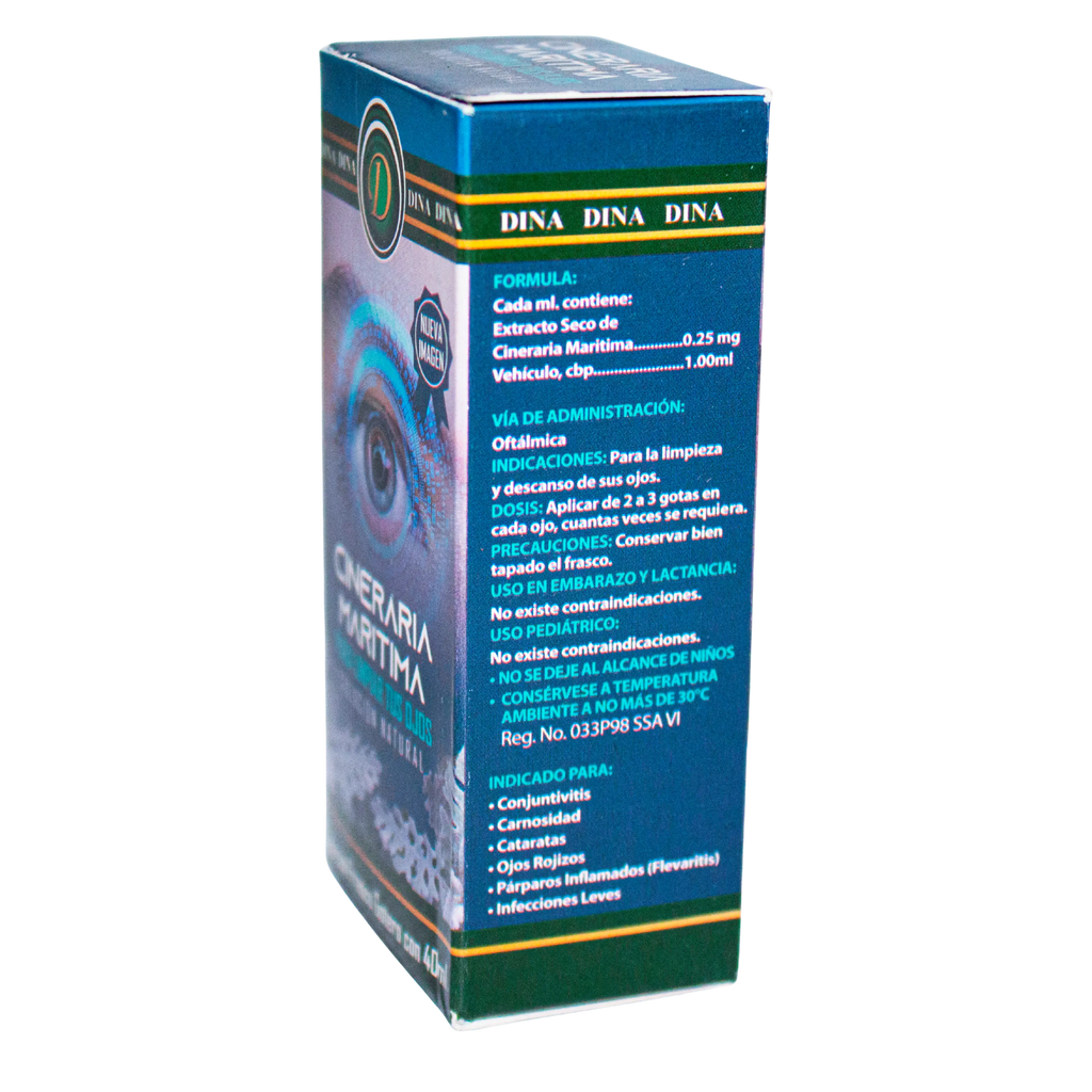 Gotero Cineraria Maritima; 40 ml, Dina.