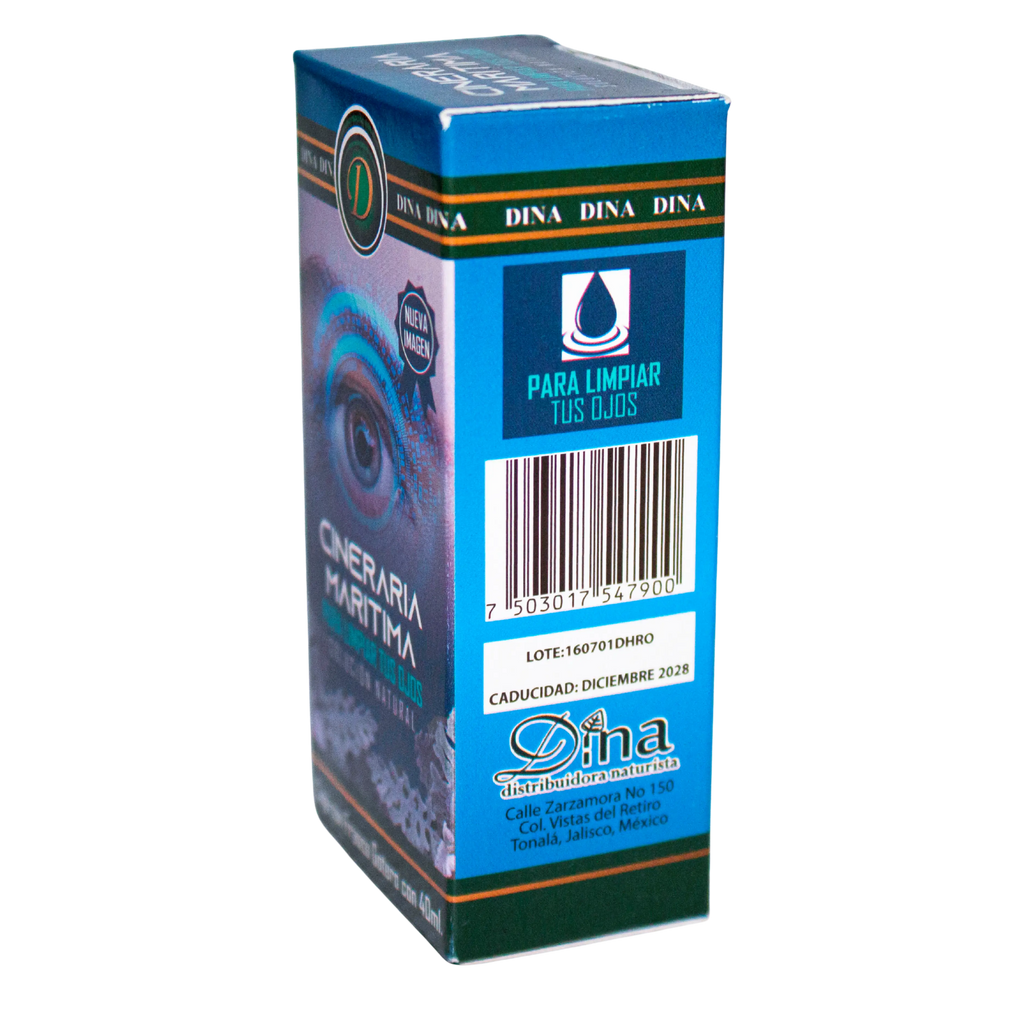 Gotero Cineraria Maritima; 40 ml, Dina.