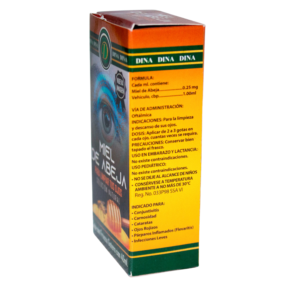 Gotas Miel de Abeja; 40ml, Dina.