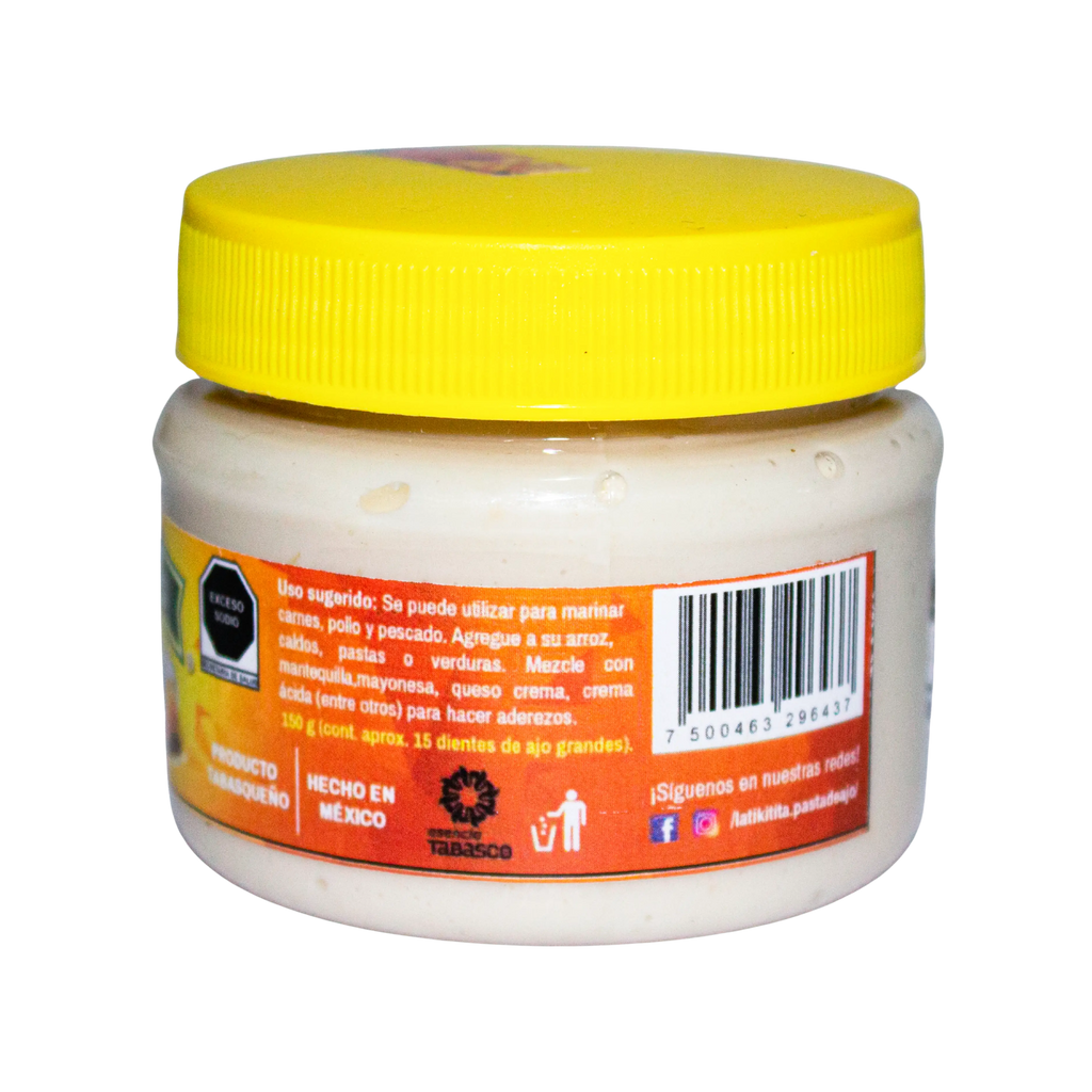 Pasta ajo natural con habanero 150gr; Tiki tita