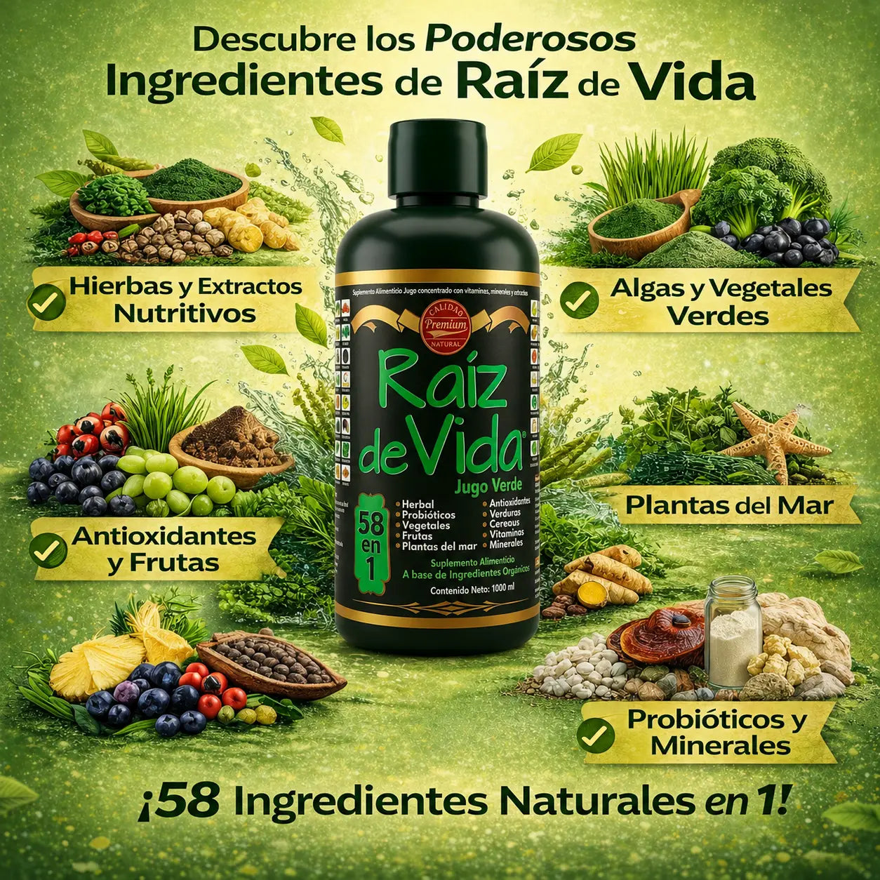 Raíz de Vida Jugo Verde